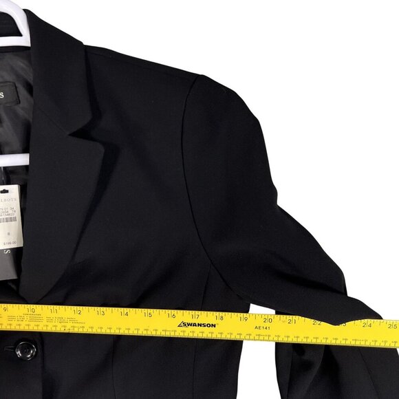 Talbots NWT Womens 8 Black Two Piece Suit Set Blazer Pants Career Wear MSRP $318 - Picture 12 of 16